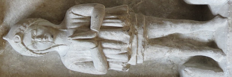 Switzerland La Sarraz - Chapelle St Antoine Francois I de La Sarra 1363 tomb 1390